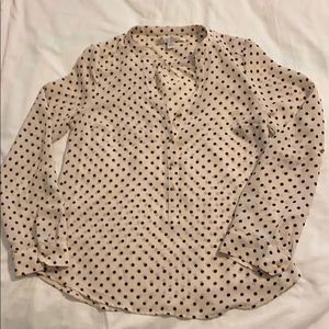 Cream and black shirt